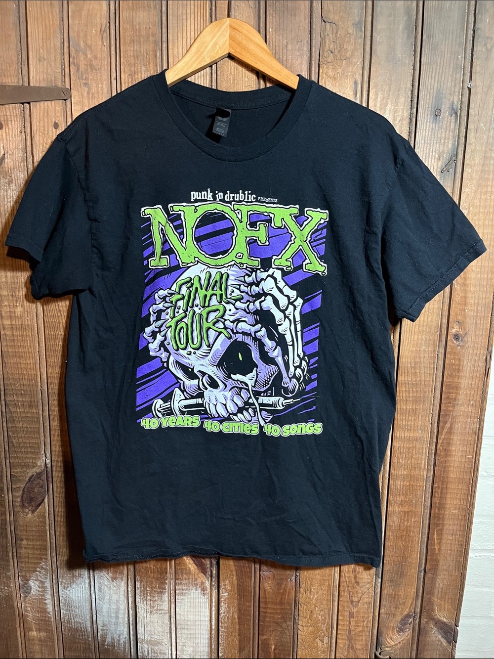 NOFX Black Graphic Band Tee - Final Tour